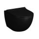 Vitra Duroplast, metal  hinged  overhead  should squeeze soft close, can come off easily mat Black 120-083R009