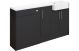 Alabama 1542mm Basin, WC & 1 Door Unit Pack - Matt Graphite Grey
