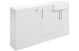 Albama 1542mm Basin, WC & 1 Door Unit Pack - White Gloss