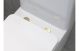 TOILET SEAT COVER CAPS BRUSHED BRASS