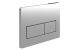 FLUSHPLATE RECTANGLE PUSH BUTTON CHROME