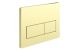 FLUSHPLATE RECTANGLE PUSH BUTTON B/BRASS