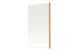 SINGLE STRAIGHT EDGE BATH SCREEN BRASS