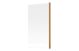 SINGLE STRAIGHT EDGE BATH SCREEN BRONZE