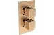 SQUARE SHWR VALV THERM MIX 2 HDLE BRONZE