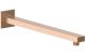 SQUARE 300MM SHOWER ARM BRUSHED BRONZE