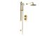 ROUND CONCEALED VALVE HEAD & ARM BRASS