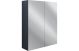 Krakow  600 2 DR MIRROR WALL UNIT-INDIGO