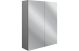 Krakow  600 2 DR MIRROR WALL UNIT-GREY