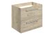 Region 590 BASIN UNIT WALL 2 DRAWER OAK