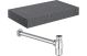 NATURAL 800 GREY SHELF/BOTTLE TRAP CHROM