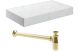 NATURAL 800 WHT SHELF/BOTTLE TRAP BRASS