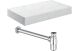 NATURAL 800 WHT SHELF/BOTTLE TRAP CHROME