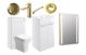 Region 510 FS FURN PK WHITE GLOSS & BRASS