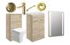 Region 510 FS FURN PK OAK GLOSS & BRASS
