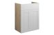  Glasgow  500 STD B/UNIT OAK CAB WHITE DRS