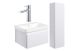 Warsaw  600 BASIN & MIDI BOY PACK WHITE/CHROME