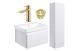 Warsaw  600 BASIN/MIDI BOY PACK WHT/BLACK