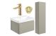 Warsaw  600 BASIN/MIDI BOY PACK LATTE/BLK