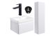 Warsaw  600 BASIN/MIDI BOY PACK WHT/BRASS