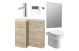 Edmonton 900 L/H OAK PACK INC  Lyon  CHROME