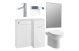 Edmonton 900 R/H WHITE PACK INC  Lyon  CHROME