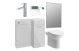Edmonton 900 R/H GREY PACK INC  Lyon  CHROME