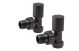 PATTERN RADIATOR VALVE ANGLED BLACK